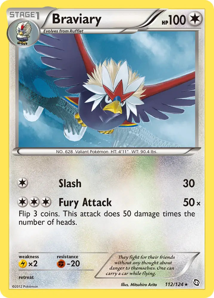 Braviary (112/124) [Black & White: Dragons Exalted] - Pokemon Single