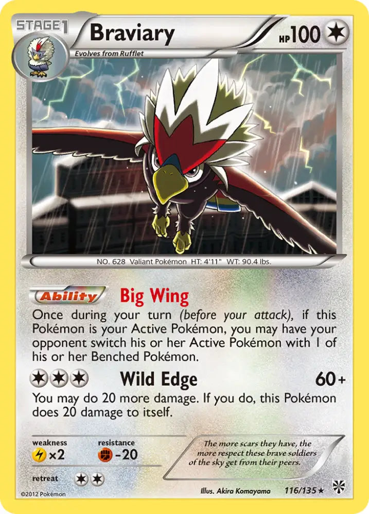 Braviary (116/135) [Black & White: Plasma Storm] - Pokemon Single