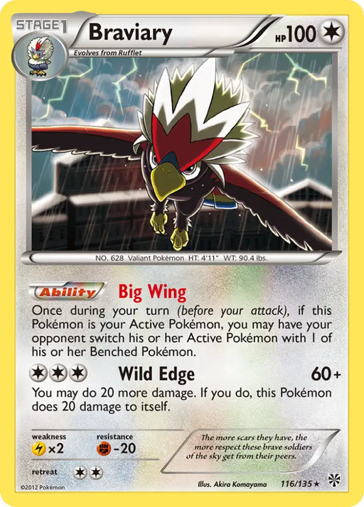 Braviary (116/135) [Black & White: Plasma Storm] - Pokemon Single