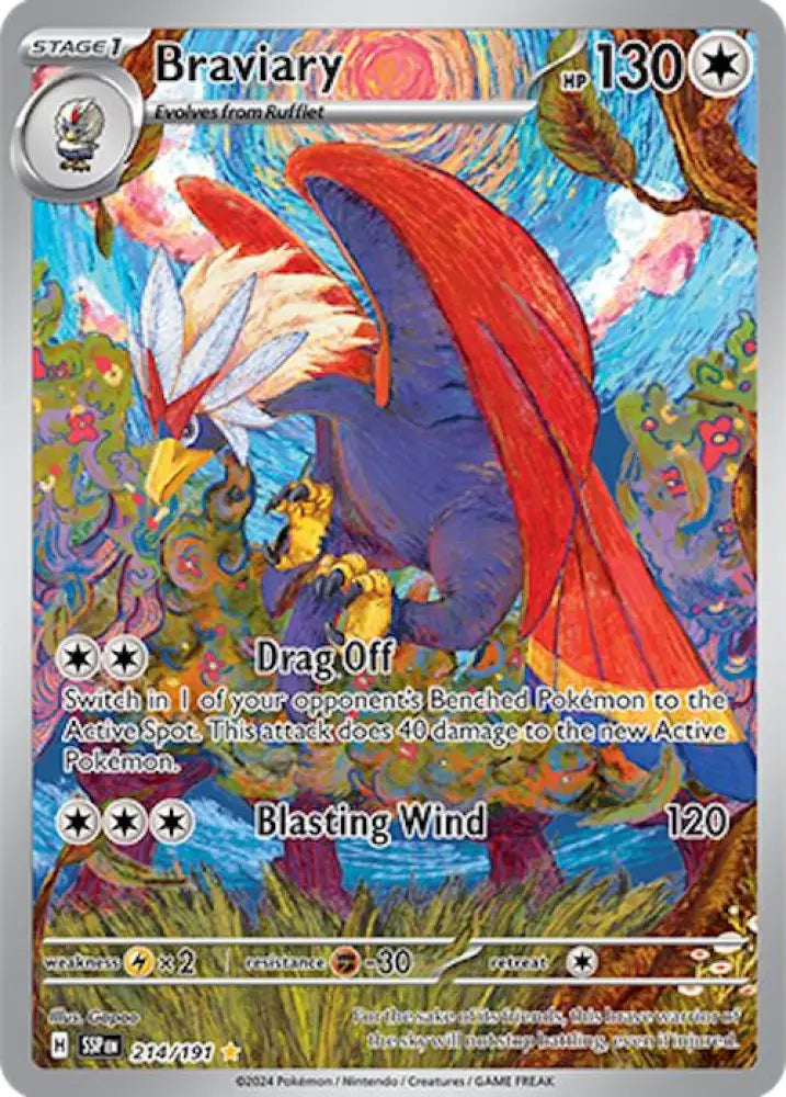 Braviary (214/191) [Scarlet & Violet: Surging Sparks] - Pokemon Single
