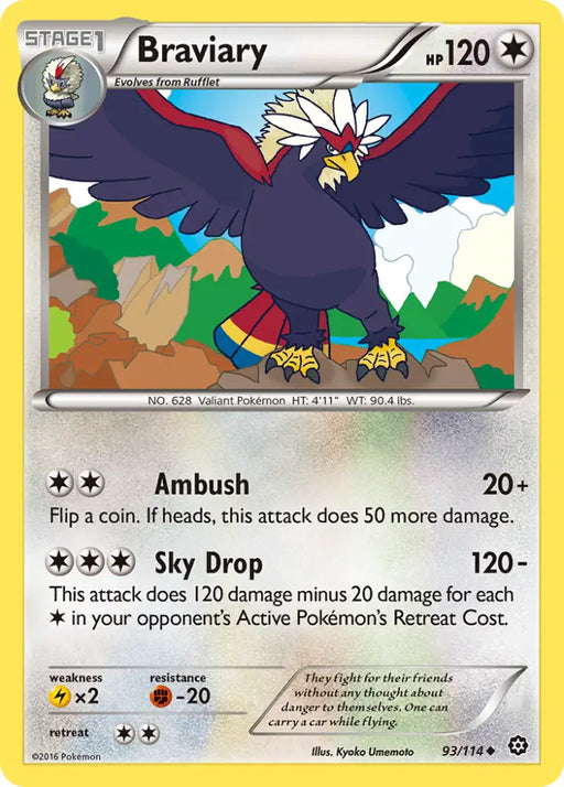 Braviary (93/114) [XY: Steam Siege] - Pokemon Single