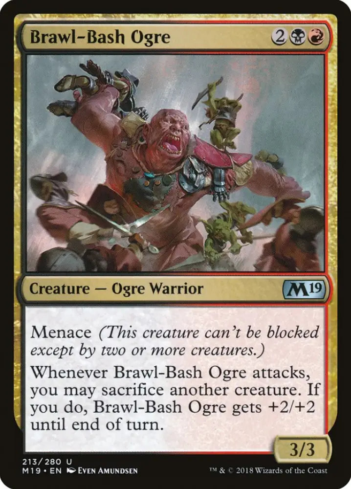 Brawl-Bash Ogre [Core Set 2019] - MTG Single