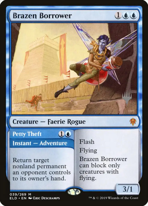 Brazen Borrower // Petty Theft (Promo Pack) [Throne of Eldraine Promos] - MTG Single