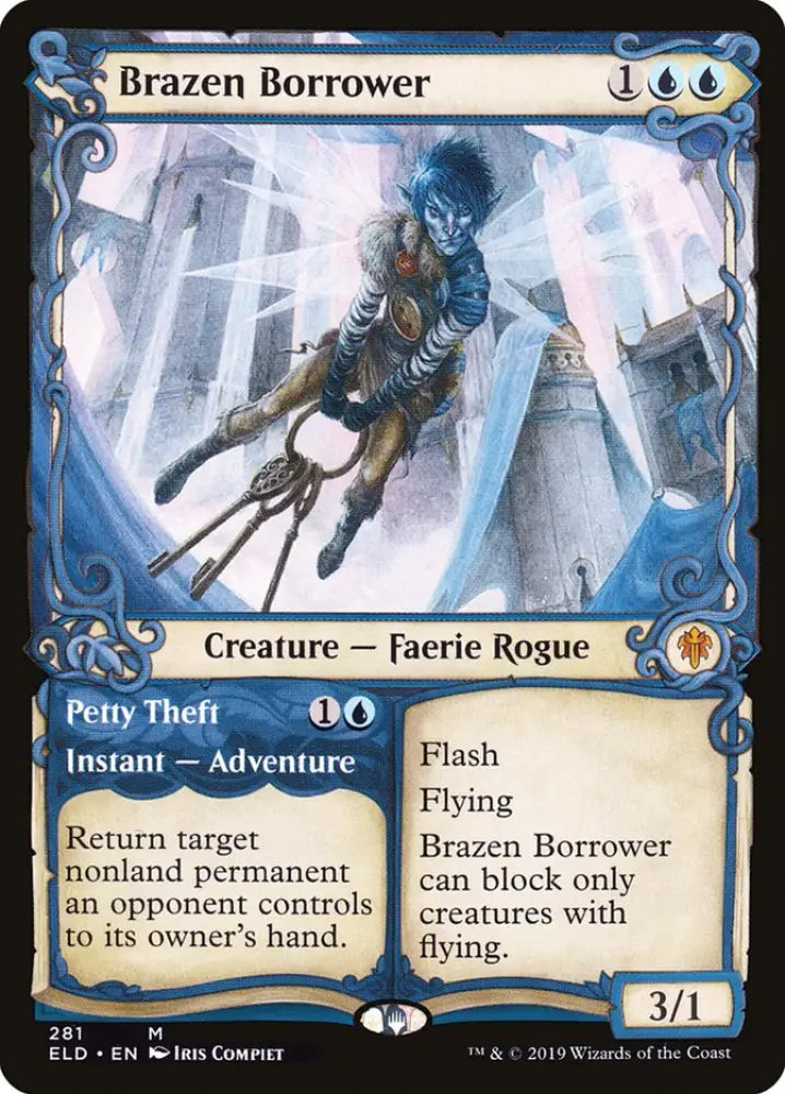 Brazen Borrower // Petty Theft (Showcase) [Throne of Eldraine] - MTG Single