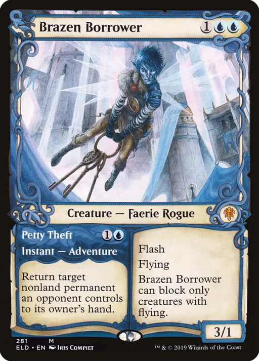 Brazen Borrower // Petty Theft (Showcase) [Throne of Eldraine] - MTG Single