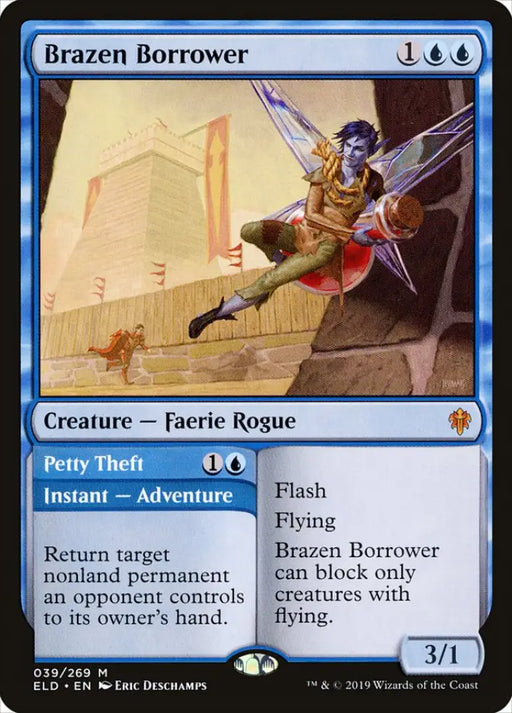 Brazen Borrower // Petty Theft [Throne of Eldraine] - MTG Single