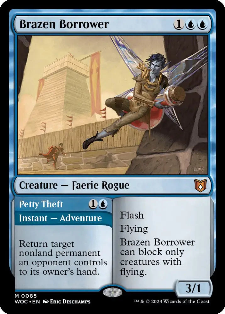 Brazen Borrower // Petty Theft [Wilds of Eldraine Commander] - MTG Single