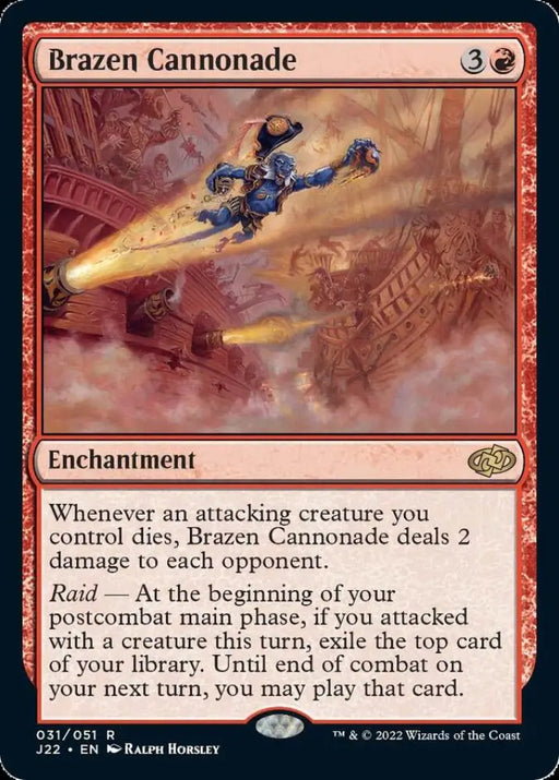 Brazen Cannonade [Jumpstart 2022] - MTG Single