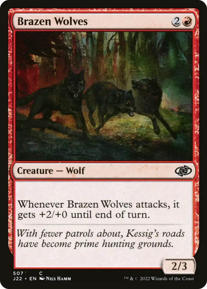 Brazen Wolves [Jumpstart 2022] - MTG Single