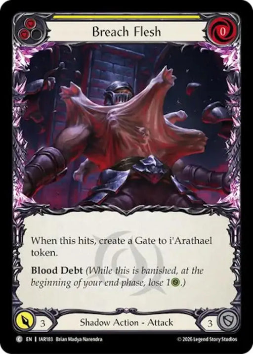 Breach Flesh (Yellow) (IAR183) [Usurp the Shadow Throne]