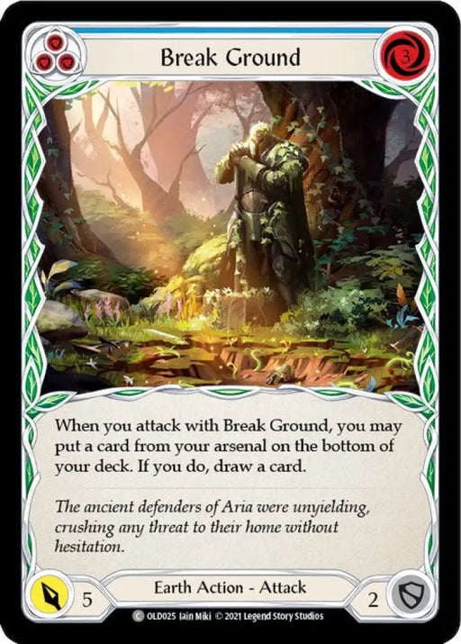 Break Ground (Blue) [Tales of Aria Blitz Deck] 1st Edition Normal - Flesh And Blood Single