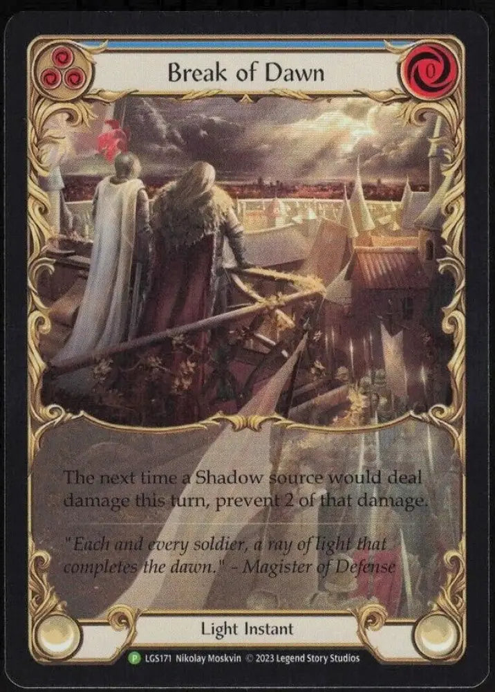 Break of Dawn (Blue) [LGS171] (Promo) Rainbow Foil - Flesh And Blood Single