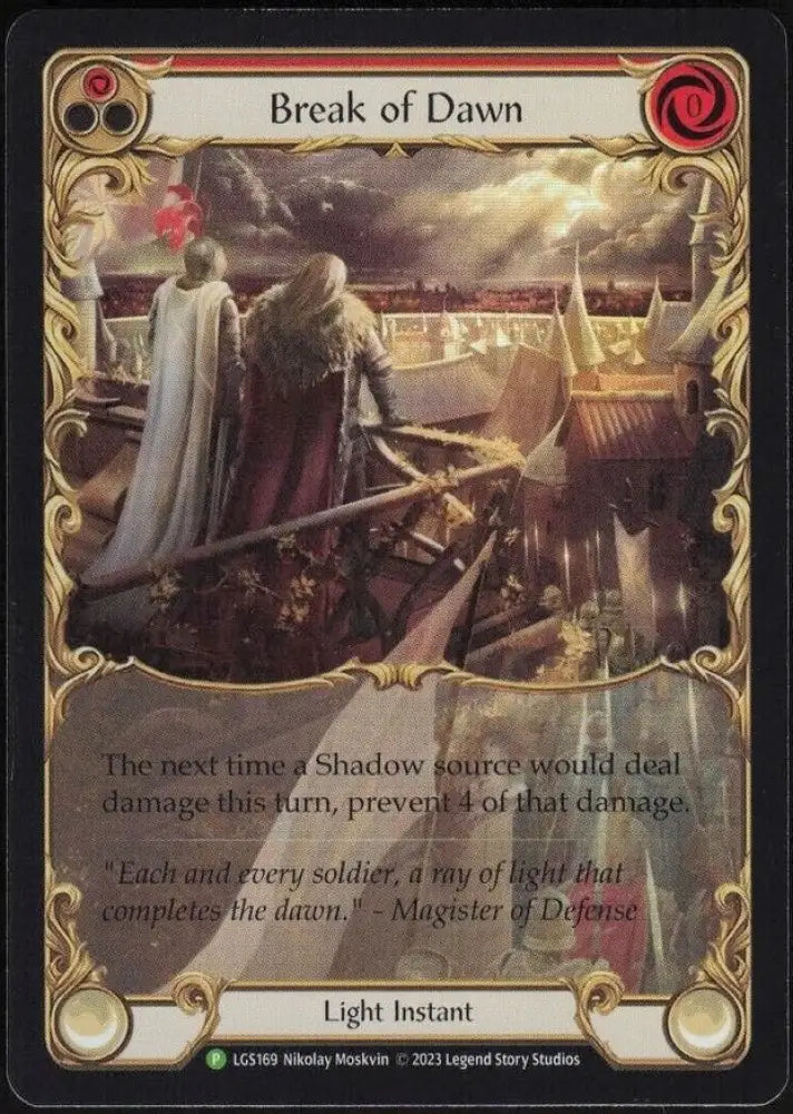 Break of Dawn (Red) [LGS169] (Promo) Rainbow Foil - Flesh And Blood Single
