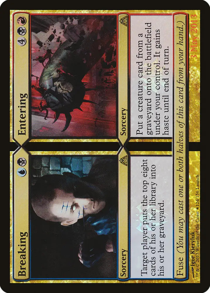 Breaking // Entering (Launch) [Dragon’s Maze Promos] - MTG Single