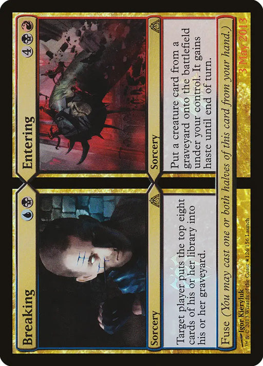 Breaking // Entering (Launch) [Dragon’s Maze Promos] - MTG Single