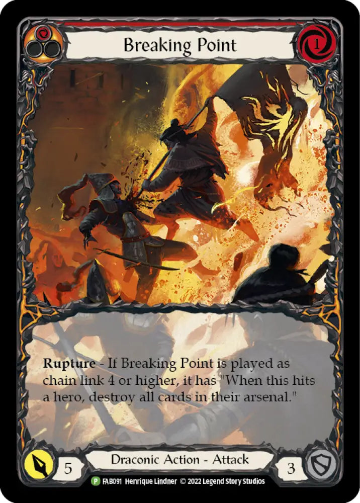 Breaking Point (Extended Art) [FAB091] (Promo) Rainbow Foil - Flesh And Blood Single