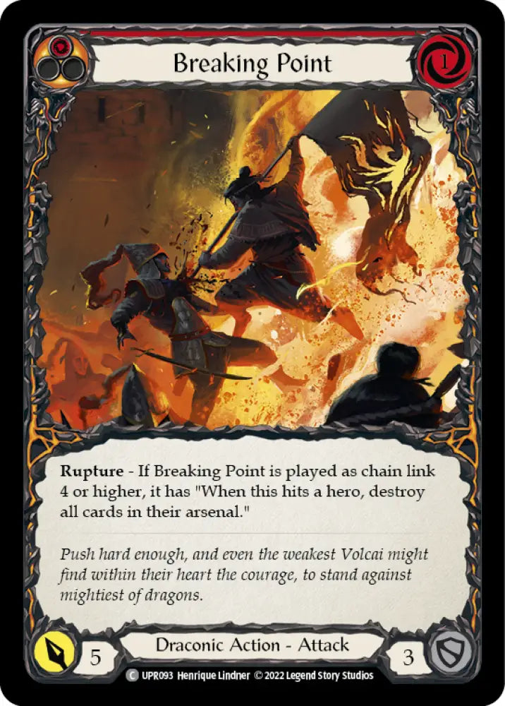 Breaking Point [Uprising] Rainbow Foil - Flesh And Blood Single