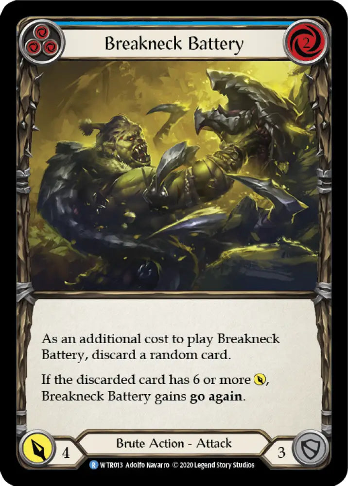 Breakneck Battery (Blue) [Welcome to Rathe Unlimited] Unlimited Rainbow Foil - Flesh And Blood Single
