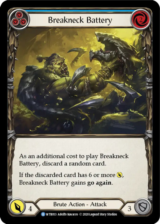 Breakneck Battery (Blue) [Welcome to Rathe Unlimited] Unlimited Rainbow Foil - Flesh And Blood Single