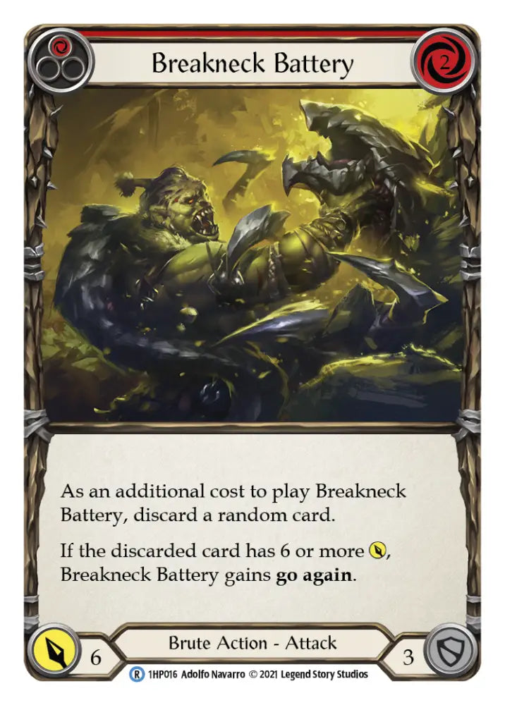 Breakneck Battery (Red) [1HP016] (History Pack 1) - Flesh And Blood Single