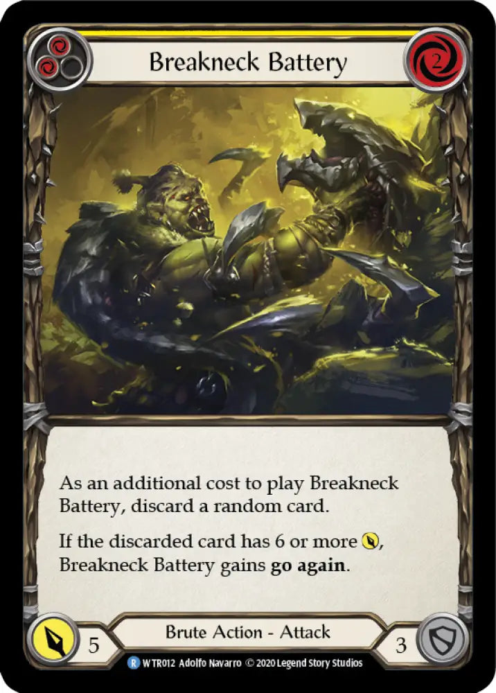 Breakneck Battery (Yellow) [Welcome to Rathe Unlimited] Unlimited Normal - Flesh And Blood Single