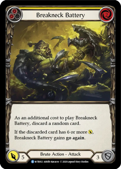 Breakneck Battery (Yellow) [Welcome to Rathe Unlimited] Unlimited Normal - Flesh And Blood Single