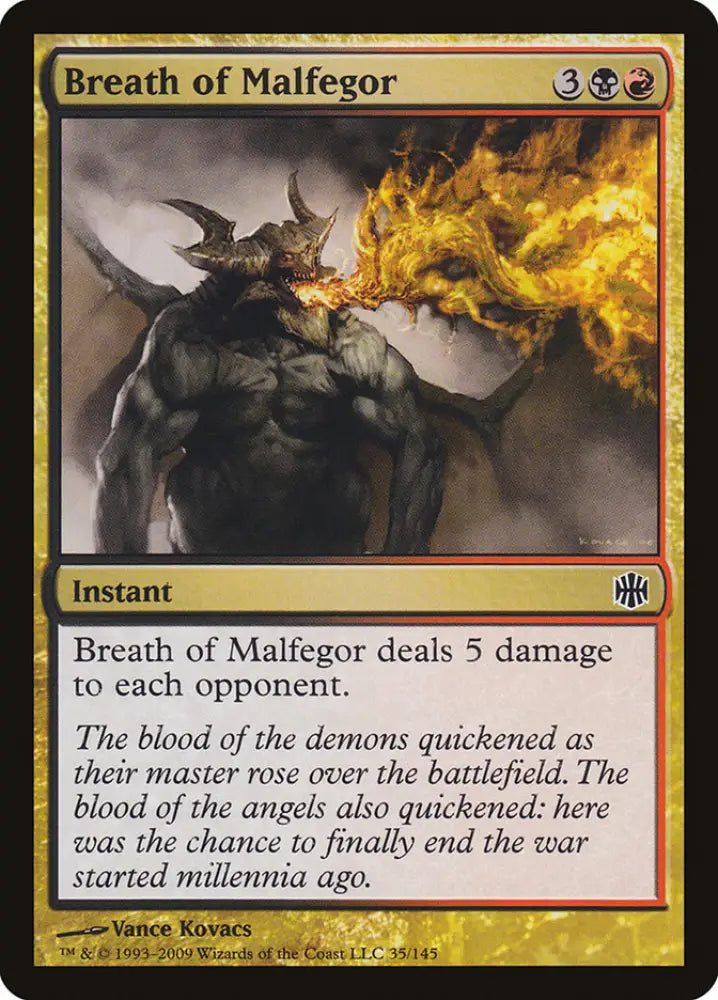 Breath of Malfegor [Alara Reborn] - MTG Single