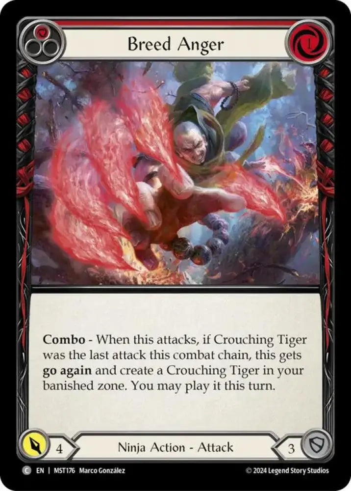 Breed Anger (Red) [Part the Mistveil] Rainbow Foil - Flesh And Blood Single