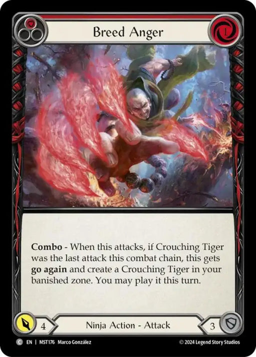 Breed Anger (Red) [Part the Mistveil] Rainbow Foil - Flesh And Blood Single