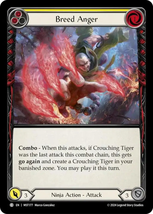 Breed Anger (Yellow) [Part the Mistveil] Rainbow Foil - Flesh And Blood Single