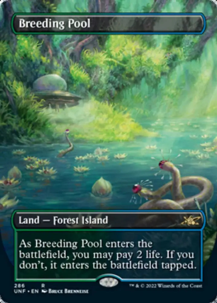 Breeding Pool (Borderless) [Unfinity] - MTG Single