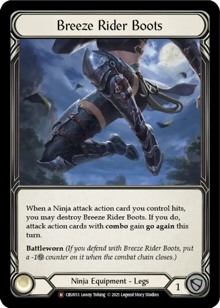 Breeze Rider Boots [Crucible of War Unlimited] Unlimited Rainbow Foil - Flesh And Blood Single
