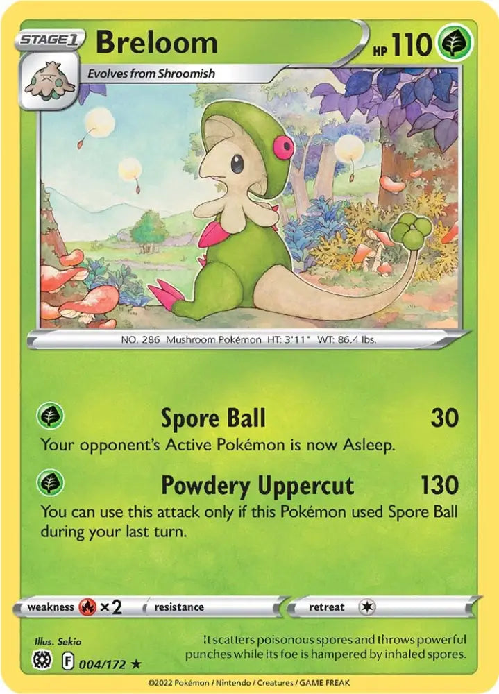 Breloom (004/172) [Sword & Shield: Brilliant Stars] - Pokemon Single