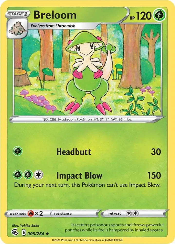 Breloom (005/264) [Sword & Shield: Fusion Strike] - Pokemon Single