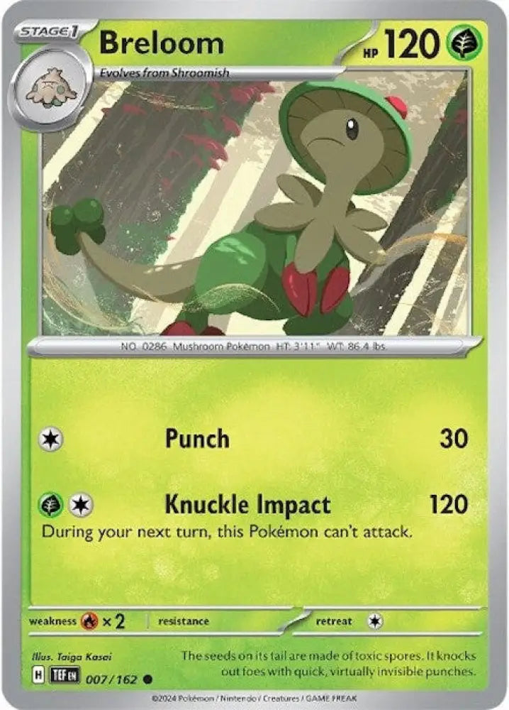 Breloom (007/162) [Scarlet & Violet: Temporal Forces] - Pokemon Single