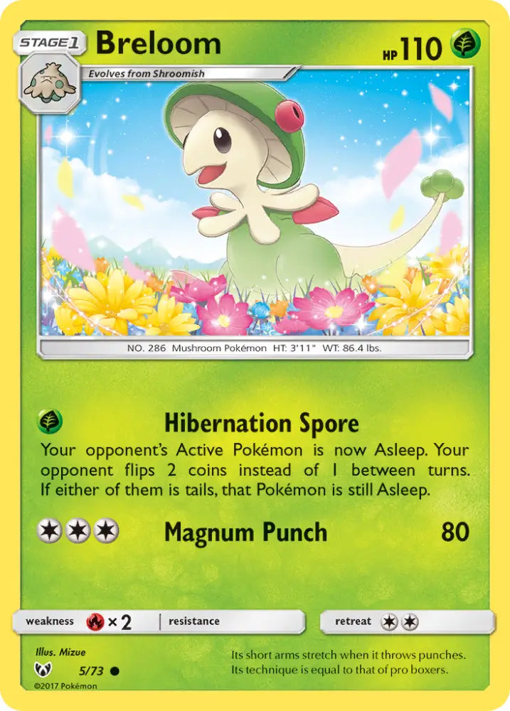 Breloom (5/73) [Sun & Moon: Shining Legends] - Pokemon Single