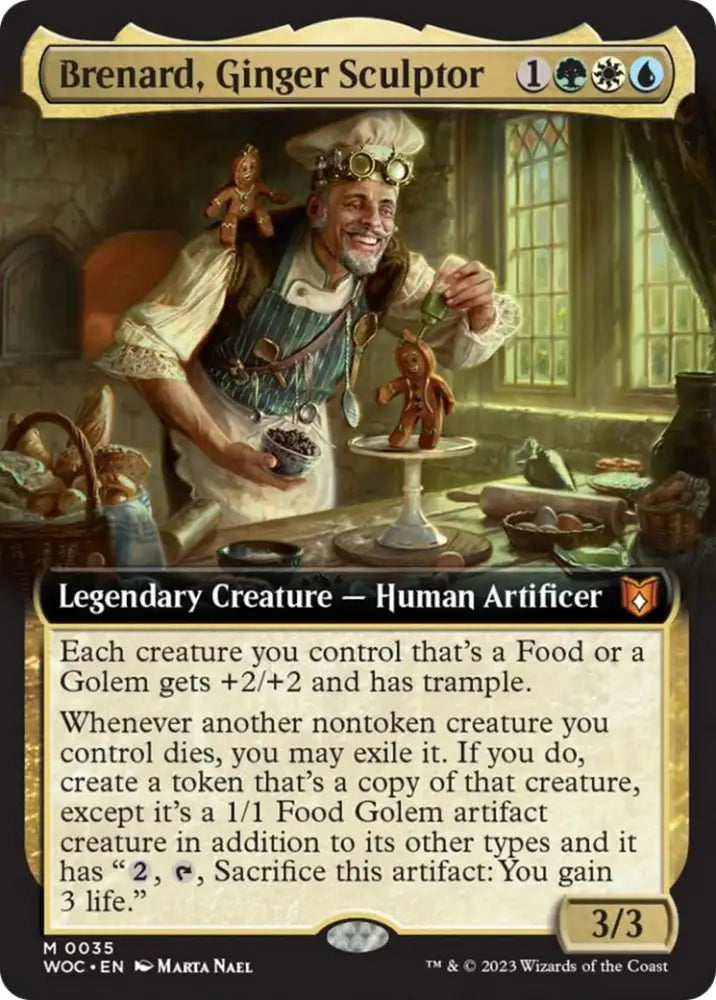 Brenard Ginger Sculptor (Extended Art) [Wilds of Eldraine Commander] - MTG Single