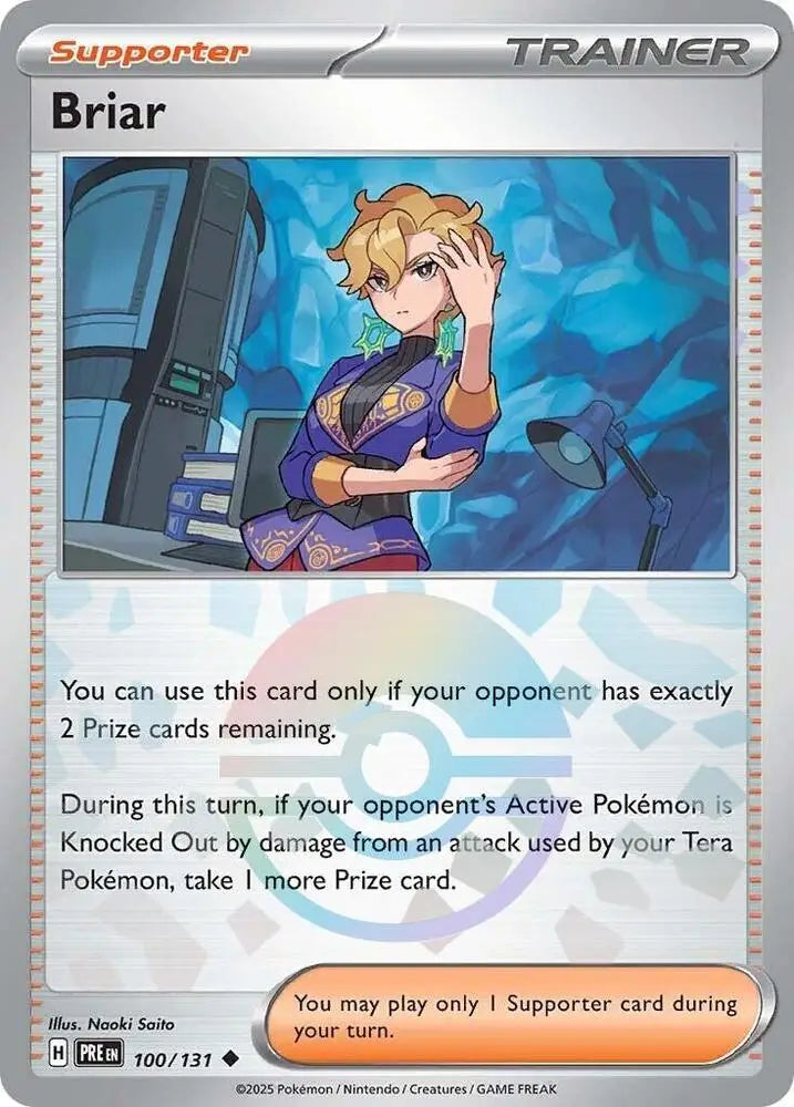Briar (100/131) (Poke Ball Pattern) [Scarlet & Violet: Prismatic Evolutions] - Pokemon Single