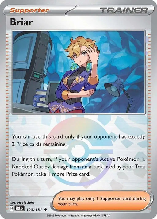 Briar (100/131) (Poke Ball Pattern) [Scarlet & Violet: Prismatic Evolutions] - Pokemon Single