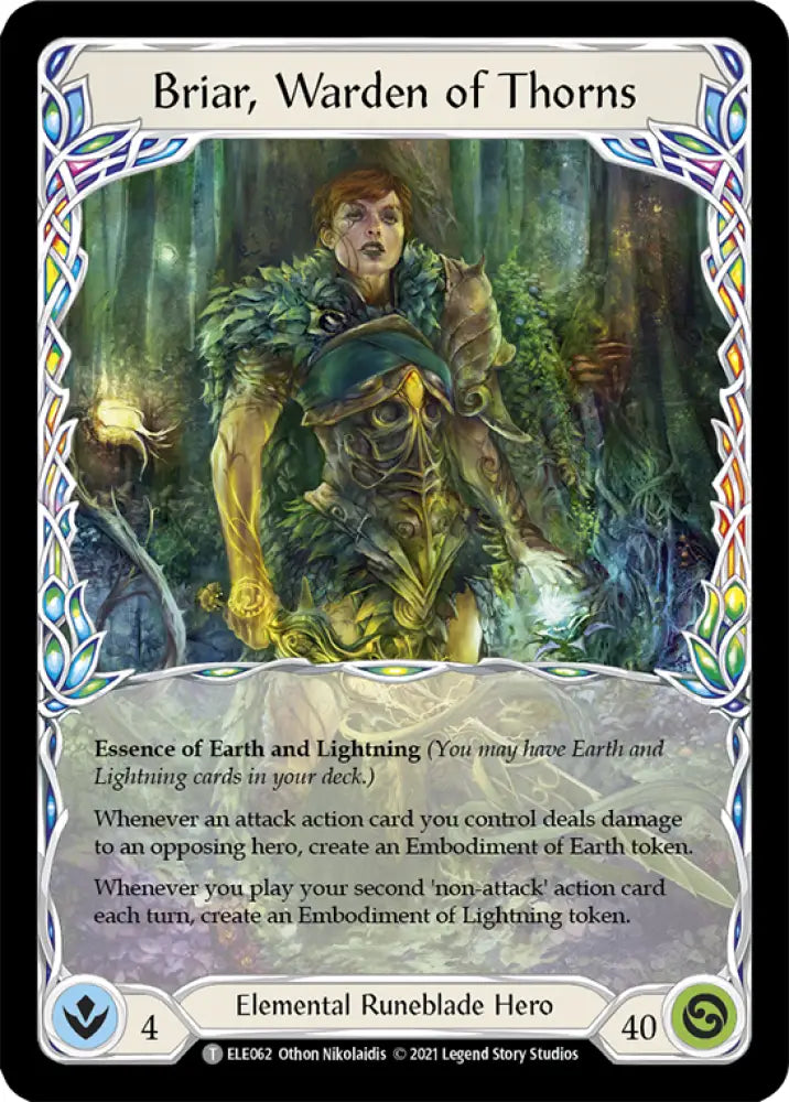 Briar Warden of Thorns // Titan’s Fist [Tales of Aria 1st Edition] 1st Edition Normal - Flesh And Blood Single