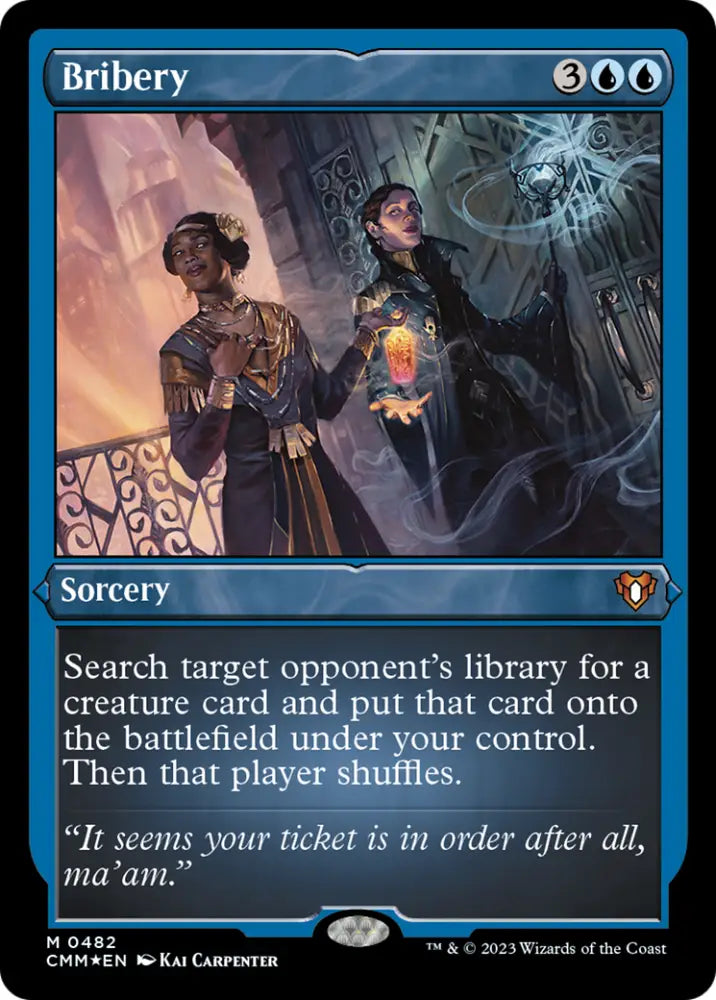 Bribery (Foil Etched) [Commander Masters] - MTG Single