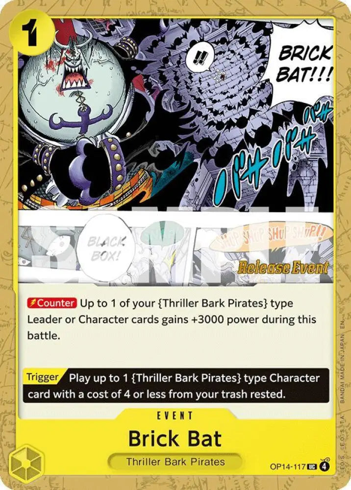 Brick Bat (OP14-117) [The Azure Sea's Seven Release Event Cards]