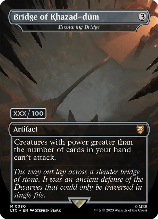 Bridge of Khazad-dum - Ensnaring Bridge (Serialized) [The Lord of the Rings: Tales of Middle-Earth Commander] - MTG