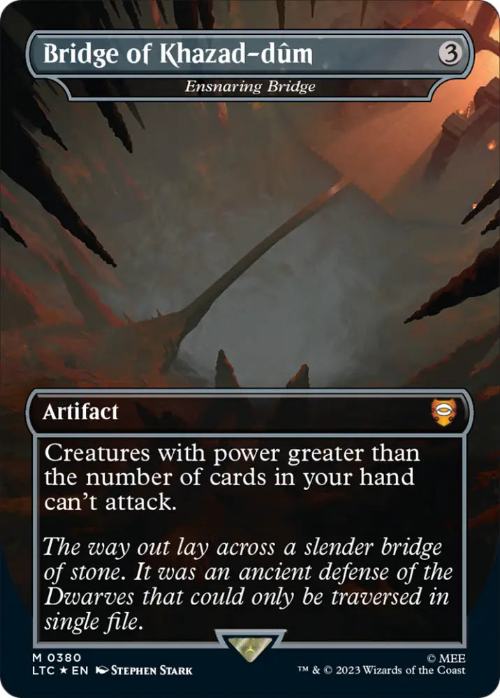 Bridge of Khazad-dum - Ensnaring Bridge (Surge Foil Realms and Relics) [The Lord of the Rings: Tales of Middle-Earth