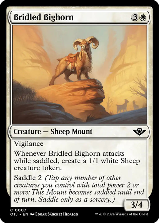 Bridled Bighorn [Outlaws of Thunder Junction] - MTG Single