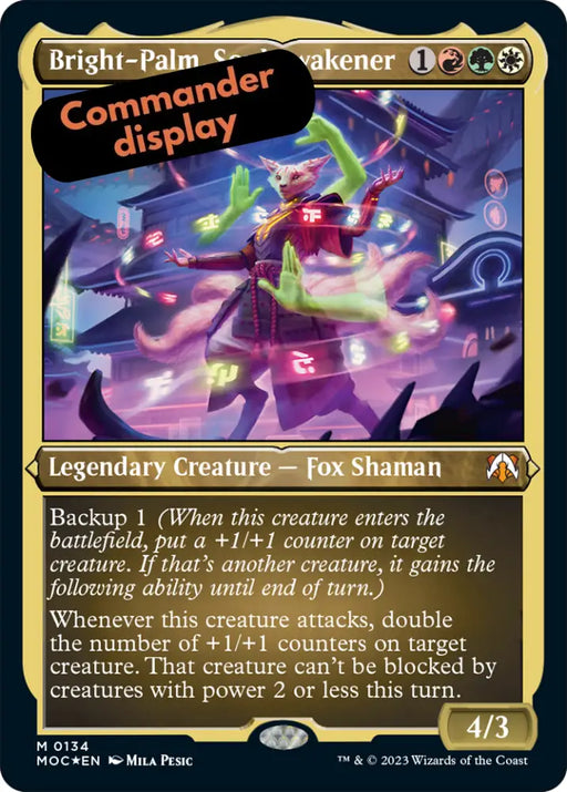 Bright-Palm Soul Awakener (Display Commander) [March of the Machine Commander] - MTG Single