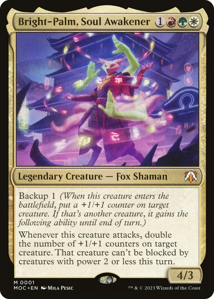 Bright-Palm Soul Awakener [March of the Machine Commander] - MTG Single