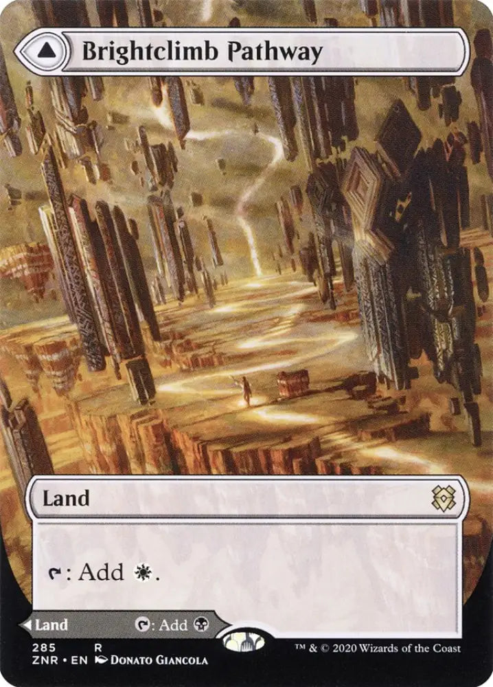 Brightclimb Pathway // Grimclimb Pathway (Borderless Alternate Art) [Zendikar Rising] - MTG Single