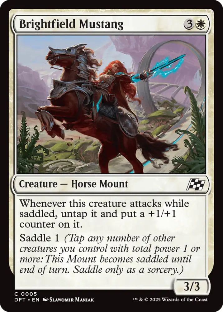 Brightfield Mustang [Aetherdrift] - MTG Single