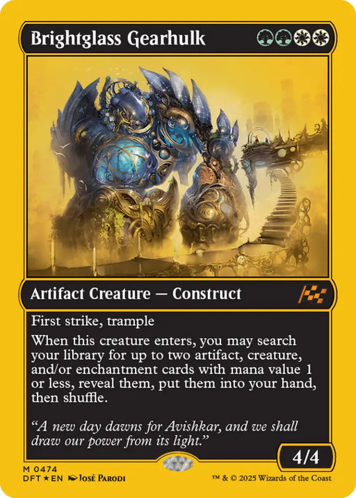 Brightglass Gearhulk (First-Place Foil) [Aetherdrift] - MTG Single